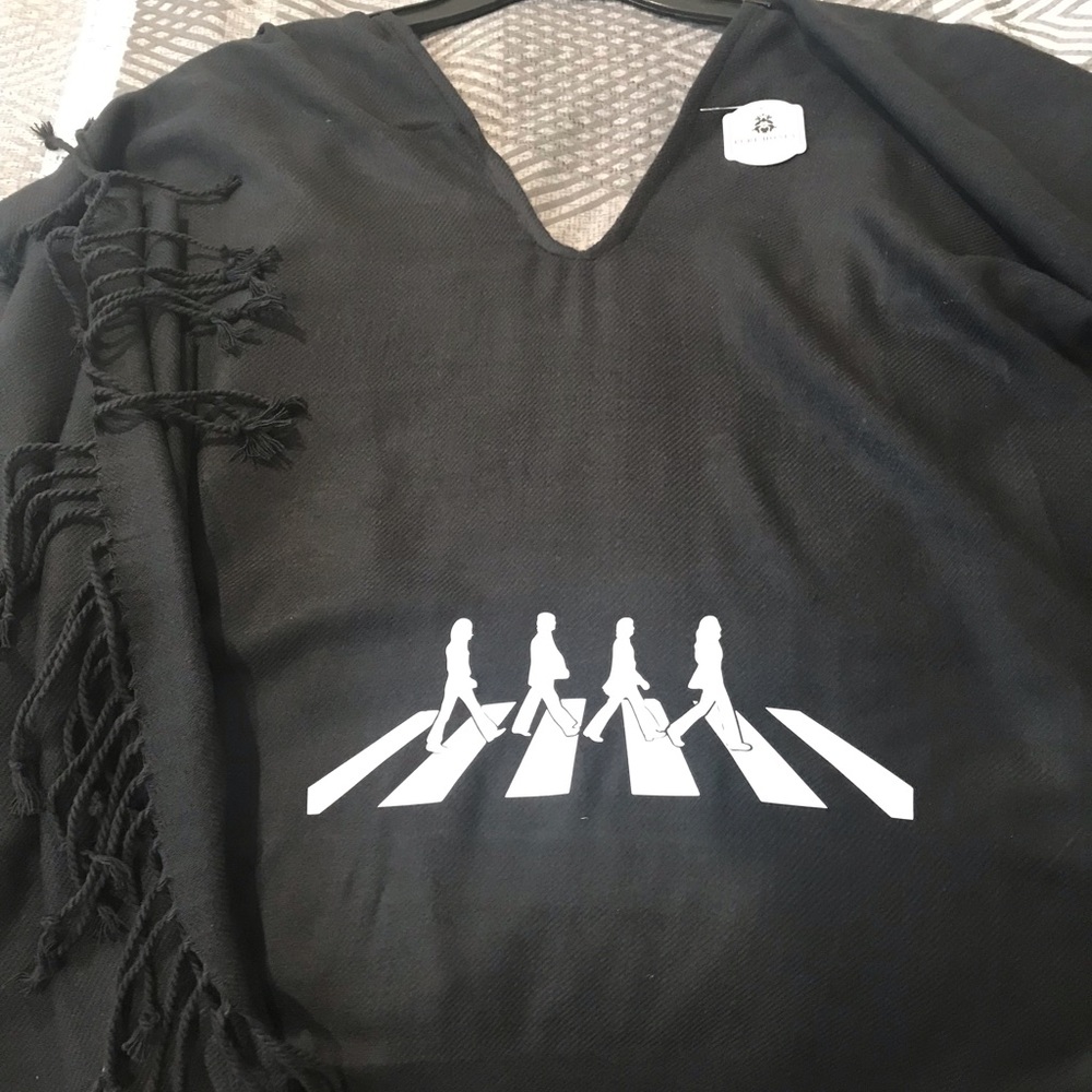 One of a kind abbey road poncho